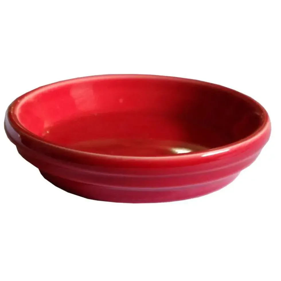 Soucoupe pot horticole rouge Ø 10 x H2 cm