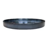 Soucoupe ronde en métal recyclé coloris gris océan vif Upcycle Cylindre XXL - Ø 54 x H 6 cm