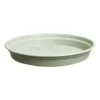 Soucoupe ronde en plastique vert pierre Elho green Basics - Ø 21 cm
