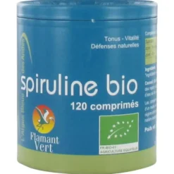 Spiruline bio des Andes Flamant vert - 120 comprimés
