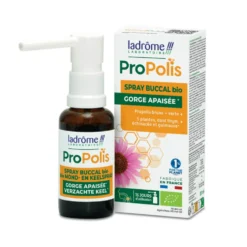 Spray buccal bio gorge apaisée à la propolis Ladrôme – 30 ml