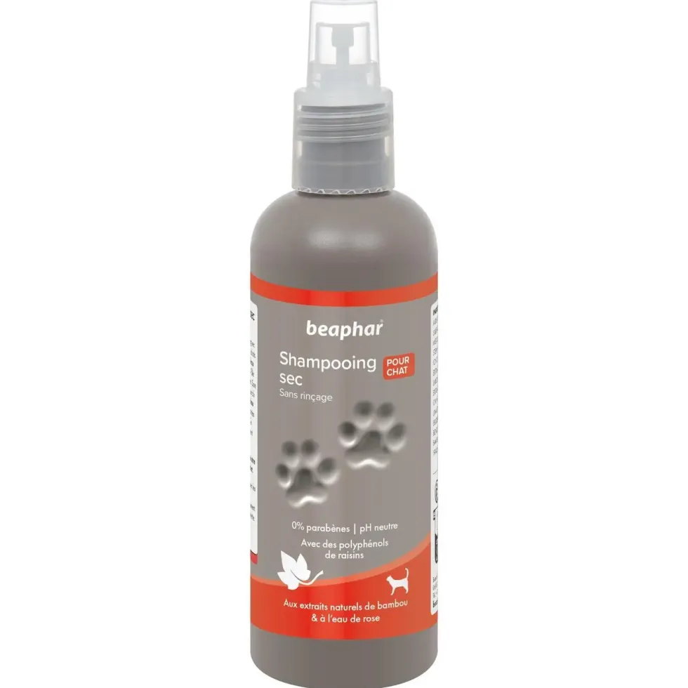 Spray shampooing sec premium pour chat Beaphar - 200 ml
