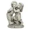 Statue enfants en magnésium blanc cassé Kaemingk - 25 x 40,5 x 60 cm