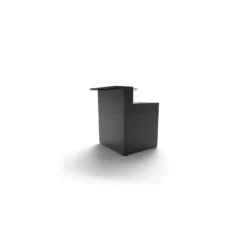 Support évier fermé en acier noir forme comptoir de bar Forge Adour - 90 x 97,2 x 112,5 cm