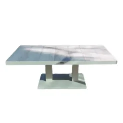 Table basse élévatrice coloris blanc Truman Bizzotto - 140 x 85 x 49 cm