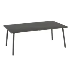 Table basse Vence Lafuma coloris gris en titane - 102 x 59 x 41 cm