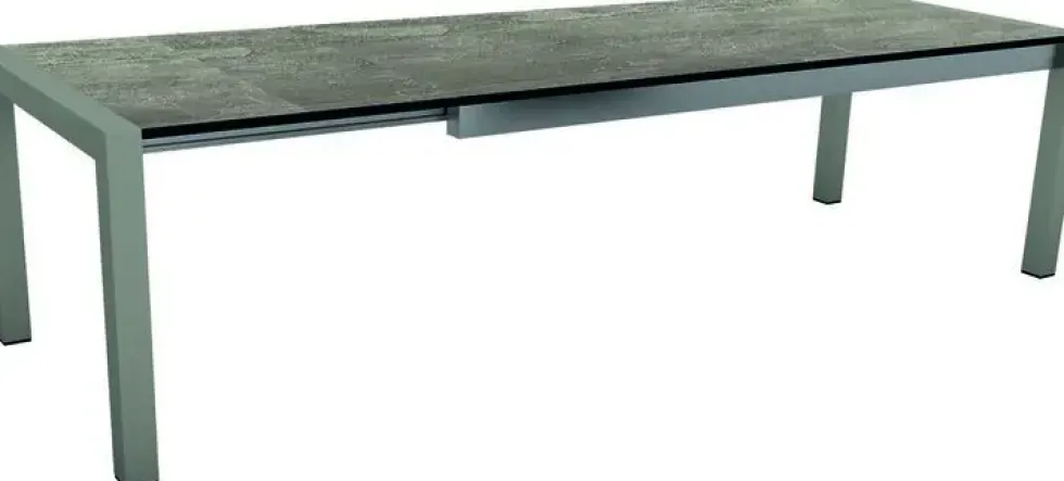 Table extérieure extensible en aluminum HPL Stern - 174 x (214/254) x 90 x 7 cm