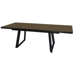 Table Malo avec rallonge automatique en aluminium - 180 x 240 x 100 cm
