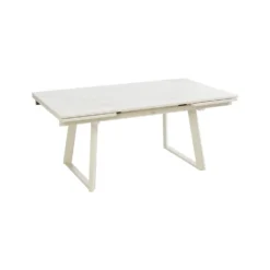 Table Malo avec rallonge automatique en aluminium - 180 x 240 x 100 cm