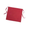Tablier noué à la taille bordeaux en coton - 80 x 90 cm