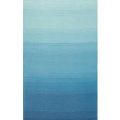 Tapis coloris bleu polypropylène recyclé intérieur extérieur - 150 x 240 cm