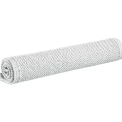 Tapis de bain uni Etia neige 64x54 cm