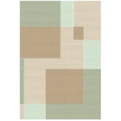 Tapis d'extérieur en polypropylène recyclé multicolore Doux