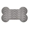 Tapis à lécher avec ventouses coloris gris yummee Flamingo - 29,8 cm