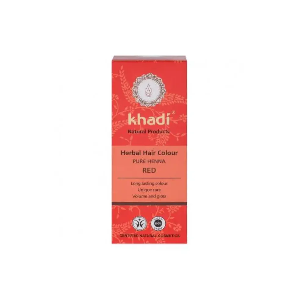Teinture aux plantes bio henna pur rouge en format de 100 g