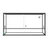 Terrarium pour reptile coloris noir en aluminium Reptile Planet Élégance – 80 x 45 x 45 cm