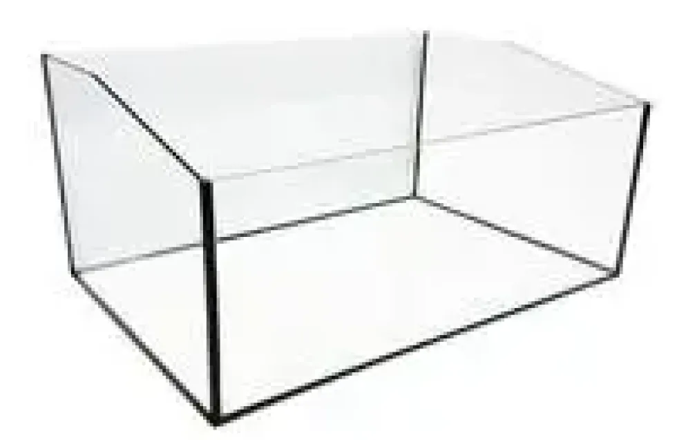 Terrarium pour tortue coloris noir Reptile Planet Aqua Terra – 60 x 40 x 28 cm