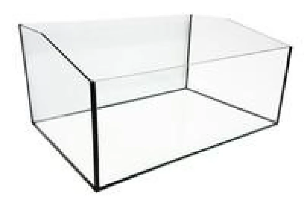 Terrarium pour tortue coloris noir Reptile Planet Aqua Terra – 60 x 40 x 28 cm