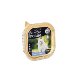 Terrine pour chat stérilisé au saumon et légumes Sa vraie nature - 100 g