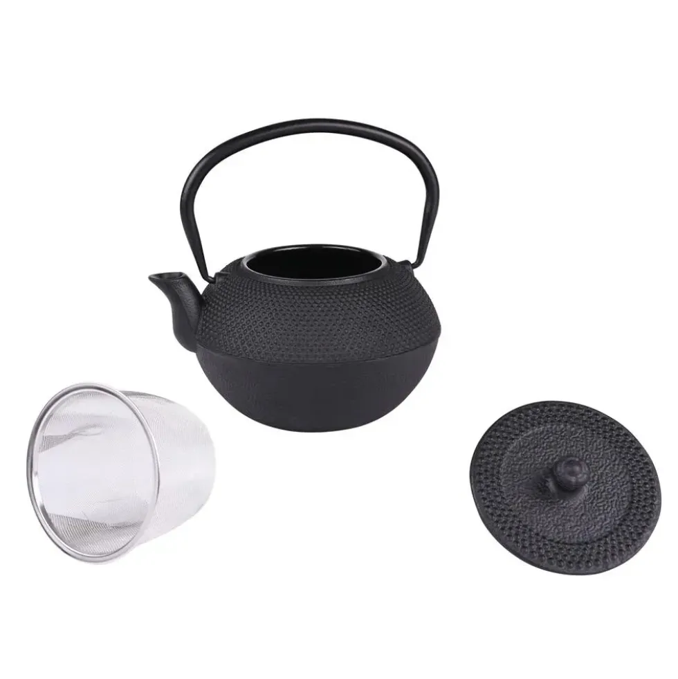 Théière en fonte noire avec filtre inox Asia - 1,2 L