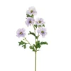 Tige de renoncule artificielle en plastique recyclé violet clair - 63 cm