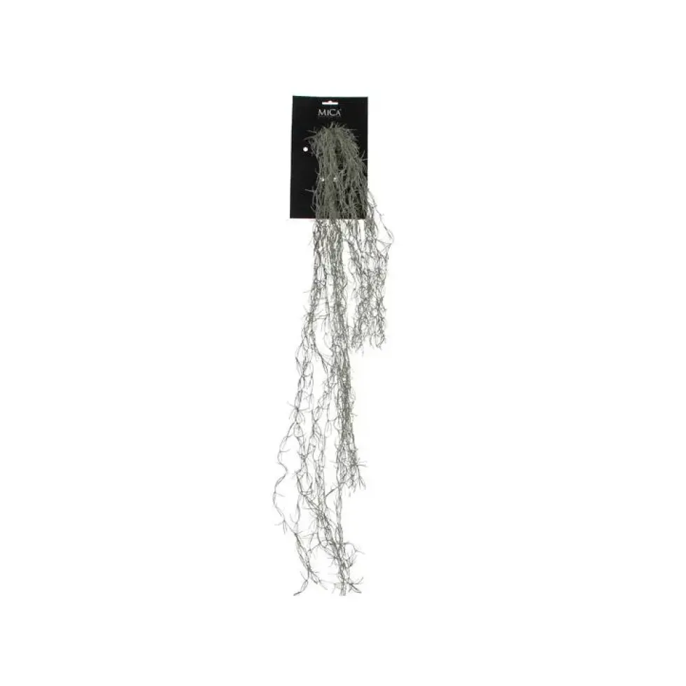 Tillandsia vert en chute plante artificielle à suspendre H 115 cm