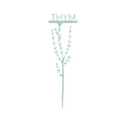 Étiquette thym petit modèle bleu pastel H22,6 cm