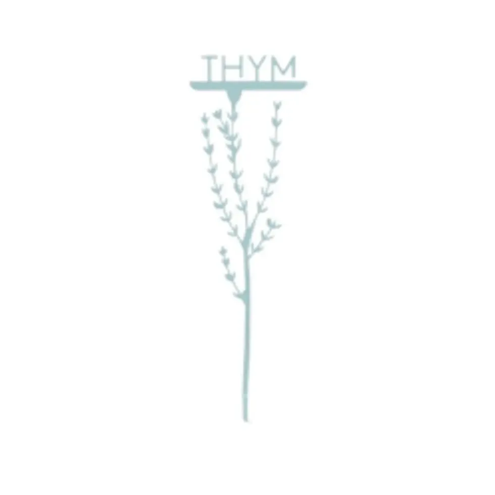 Étiquette thym petit modèle bleu pastel H22,6 cm