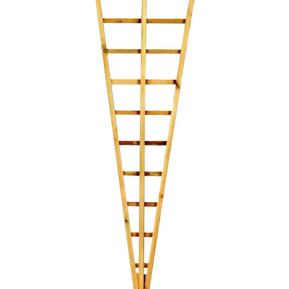 Treillis éventail mélèze huilé 60 x 180 cm