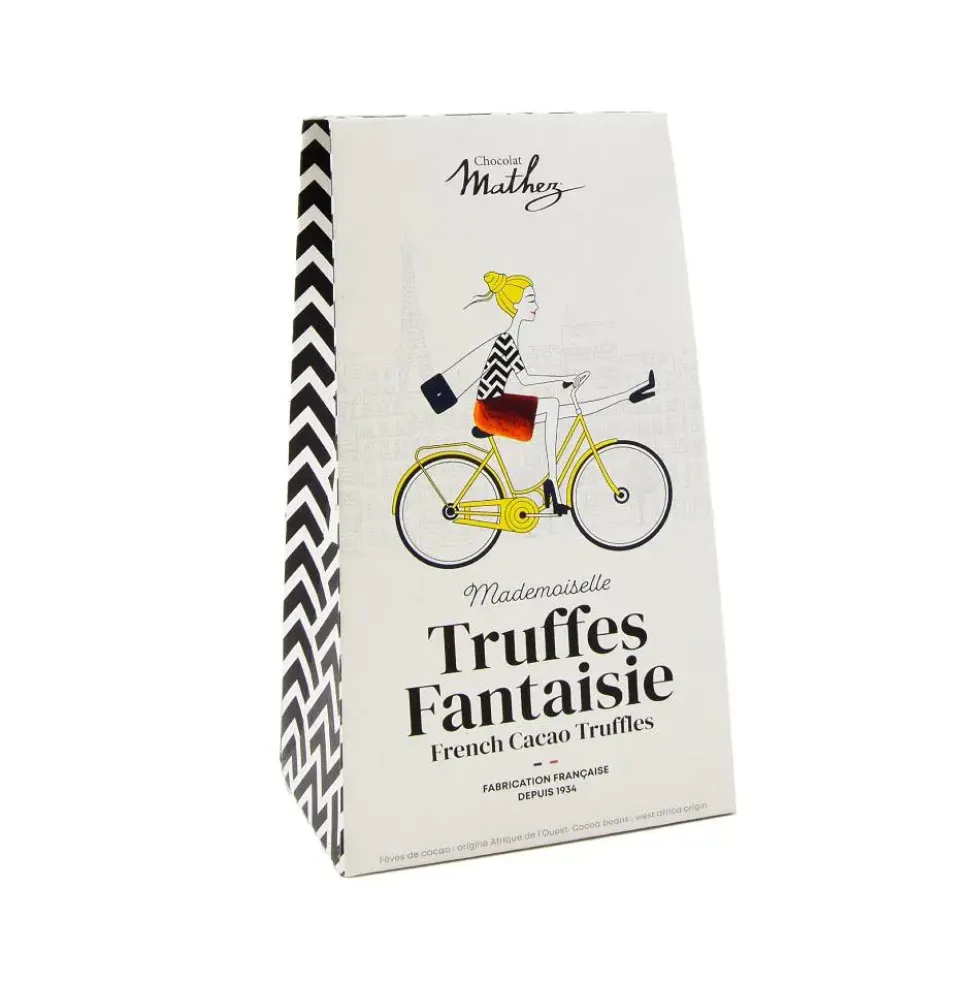 Truffes nature bio étui Paris chic Mathez - 100 g