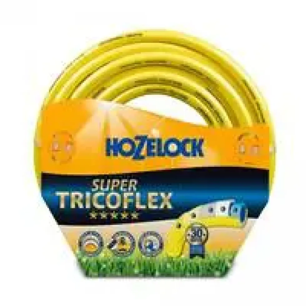 Tuyau super tricoflex coloris jaune Hozelock - 25 m x Ø 15 mm