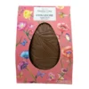 Œuf en chocolat au lait dans boite fleurie rose Simon Coll - 150 g