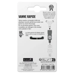 Vanne rapide botanic® avec embout automatique - Débit réglable