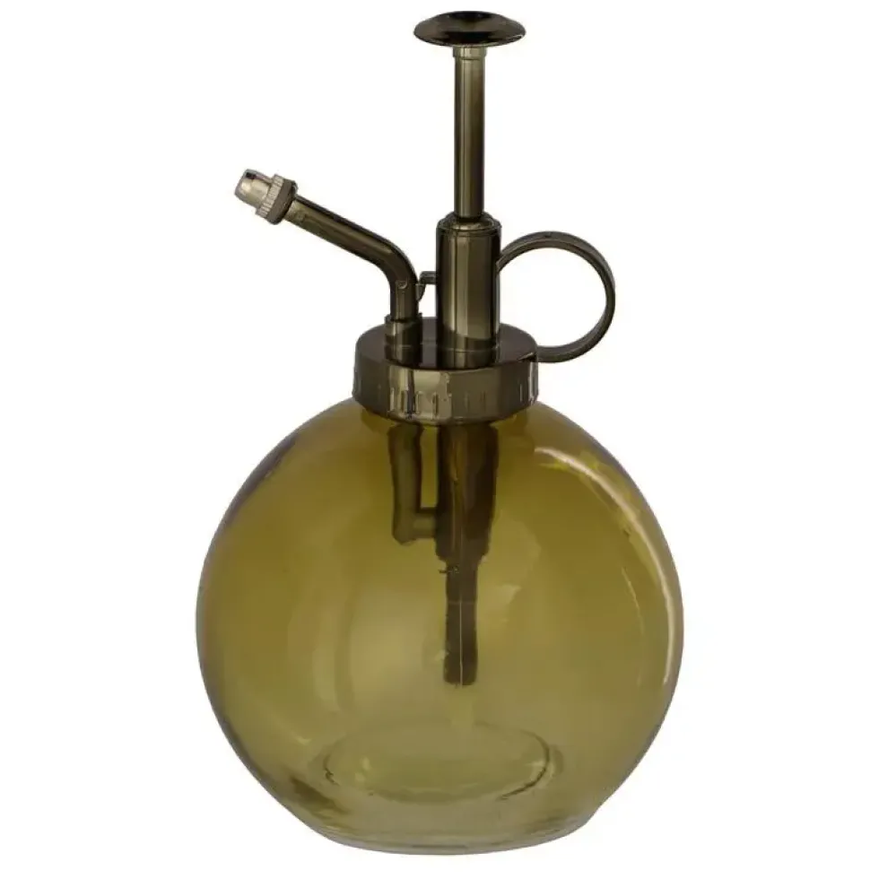 Vaporisateur boule en verre vert - Ø 9,9 x H 16,7 cm
