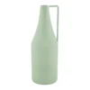 Vase amphore coloris vert en métal - 29 cm