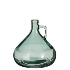 Vase coloris vert en verre recyclé Sitia - Ø 17,5 cm
