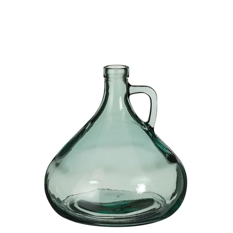 Vase coloris vert en verre recyclé Sitia - Ø 17,5 cm