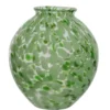 Vase moucheté en verre multicolore - Ø 20,5 x H 25 cm