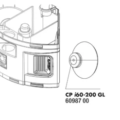 Ventouses pour filtre intérieur coloris noir JBL CristalProfi i GreeLine – x 2