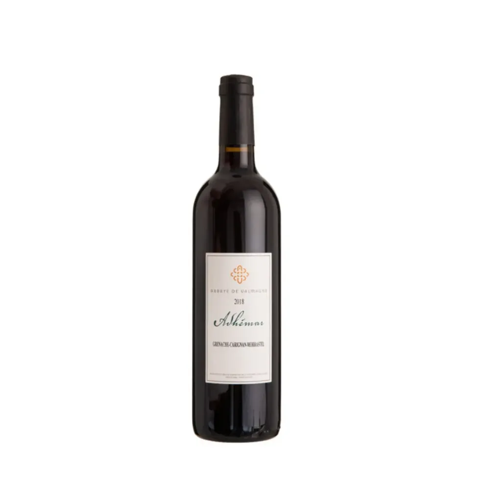 Vin rouge bio IGP Collines de la Moure Cuvée Adhémar Abbaye de Valmagne - 75 cl