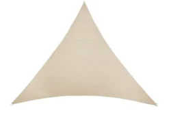 Voile d'ombrage triangulaire Rivage coloris beige - 3,6 x 3,6 m
