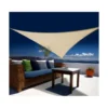 Voile triangulaire en toile beige sable Jardiline Austral - 3,6 m