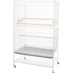 Volière Sumba blanche L 79 x l 52 x H 130 cm