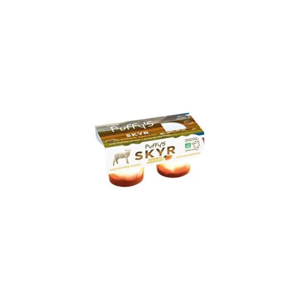 Yaourt skyr de brebis abricot Puffy's - 250 g